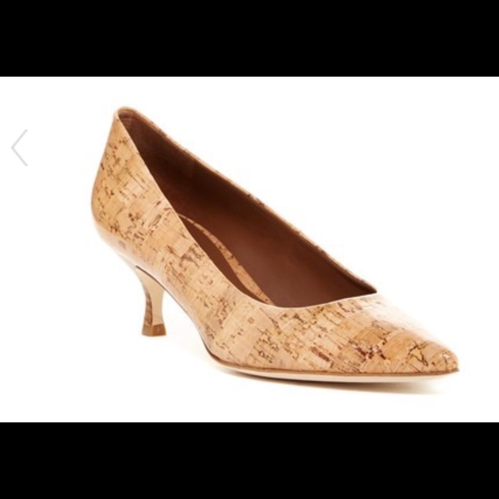 Donald J Pliner Rome natural cork pump size 8